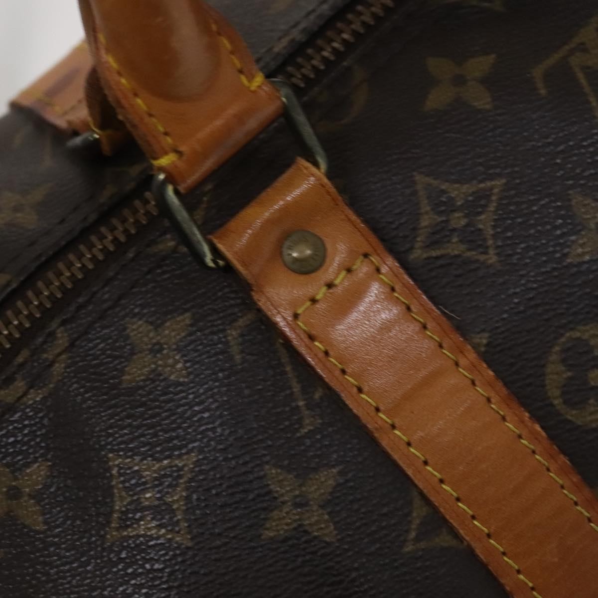 Louis Vuitton Keepall Bag Monogram Canvas, BROWN, CANVAS, Travel bag