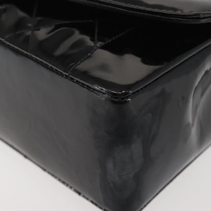 Chanel Vintage Diana Flap Bag Quilted Patent, BLACK, PATENT_LEATHER, Shoulder bag