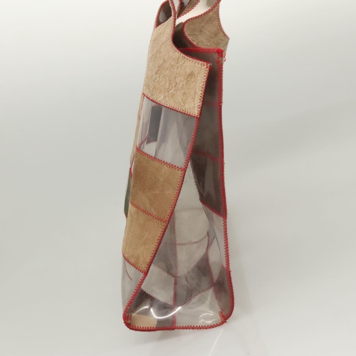 Chanel Naked Patchwork Tote PVC and Suede, BEIGE, SUEDE, Tote bag