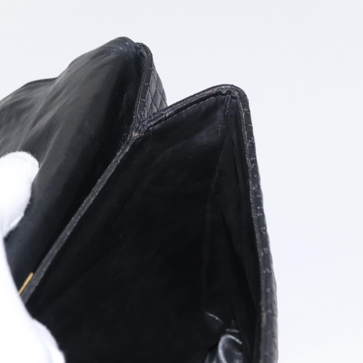 Bally Vintage Handbag Quilted Leather, BLACK, LEATHER, Handbag