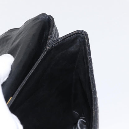 Bally Vintage Handbag Quilted Leather, BLACK, LEATHER, Handbag