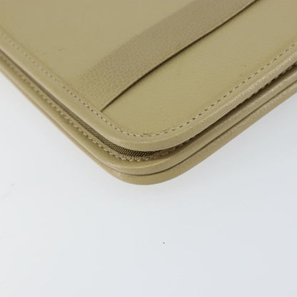 Christian Dior Vintage Shoulder Bag Leather, BEIGE, LEATHER, Shoulder bag