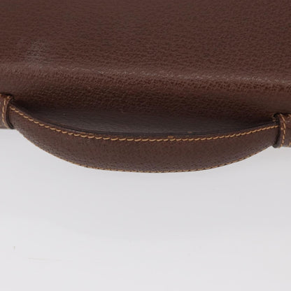 Gucci Vintage Shoulder Bag Leather, BROWN, LEATHER, Shoulder bag