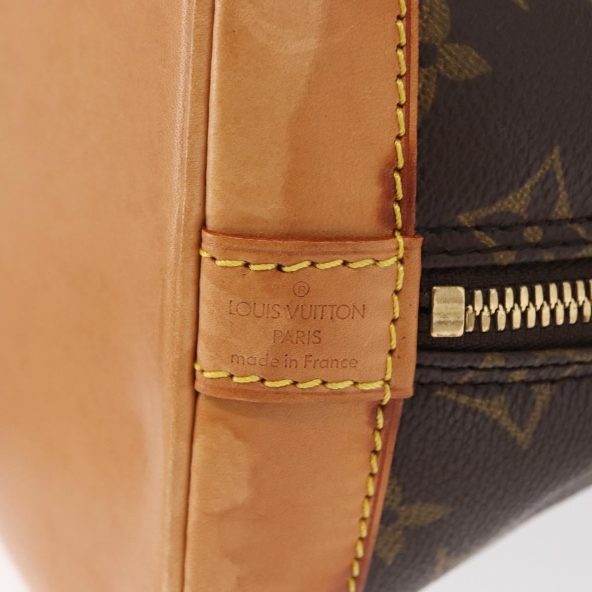 Louis Vuitton Alma Handbag Monogram Canvas, BROWN, CANVAS, Handbag