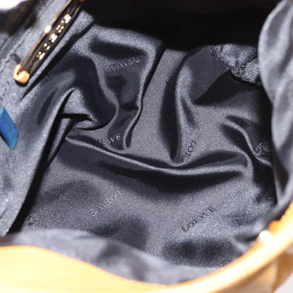 Loewe Anagram handbag Leather, YELLOW, LEATHER, Handbag