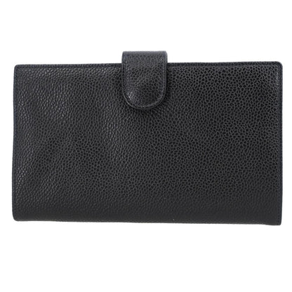 Chanel Timeless CC French Wallet Caviar, BLACK, LEATHER, Wallets