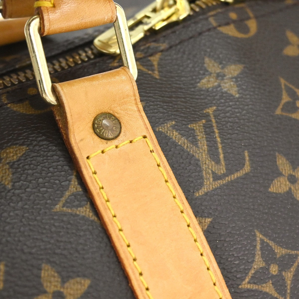 Louis Vuitton Keepall Bandouliere Bag Monogram Canvas, BROWN, CANVAS, Travel bag
