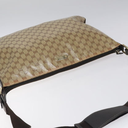 Gucci Flap Messenger Bag (Outlet) GG Coated Canvas, BEIGE, CANVAS, Shoulder bag