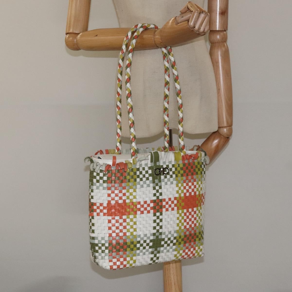 Salvatore Ferragamo Whipstitch Gancini Tote Calfskin, MULTICOLOUR, LEATHER, Tote bag