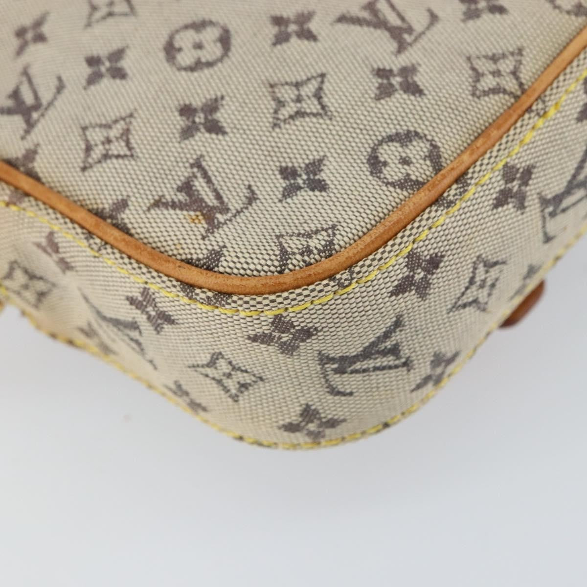 Louis Vuitton Juliette Crossbody Bag Mini Lin, BLUE, CANVAS, Shoulder bag