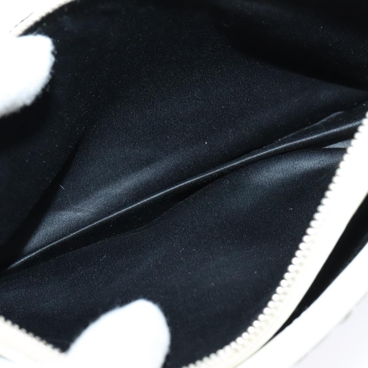 Miu Miu Crystal 2way Pouch Matelasse Leather, WHITE, LEATHER, Shoulder bag