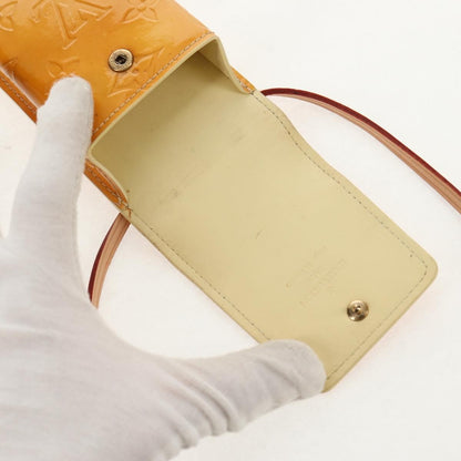 Louis Vuitton Walker Cigarette Case Holder Monogram Vernis, YELLOW, PATENT_LEATHER, Clutche & pouche