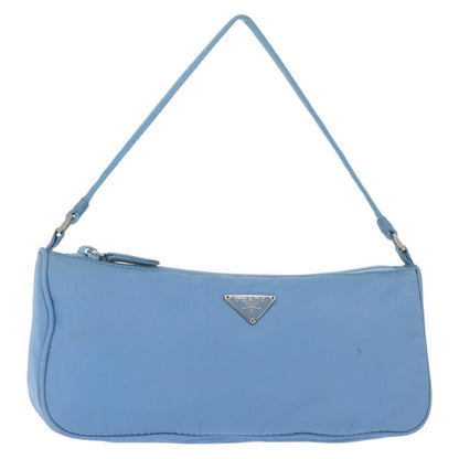 Prada Pochette Shoulder Bag Tessuto, BLUE, NYLON, Clutche & pouche