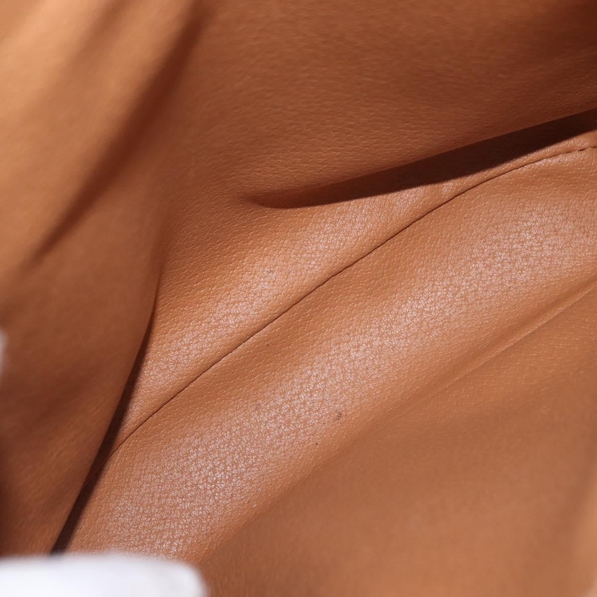 Celine Vintage Macadam Handbag Canvas and Leather, BROWN, CANVAS, Tote bag