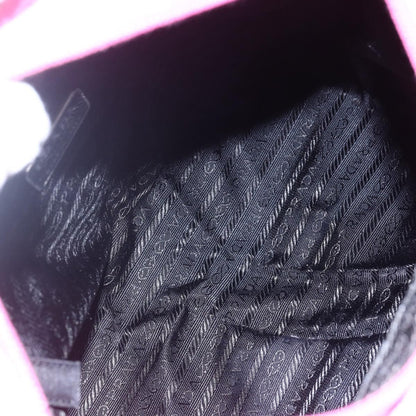 Prada Vintage Zip Tote Tessuto, PINK, NYLON, Tote bag