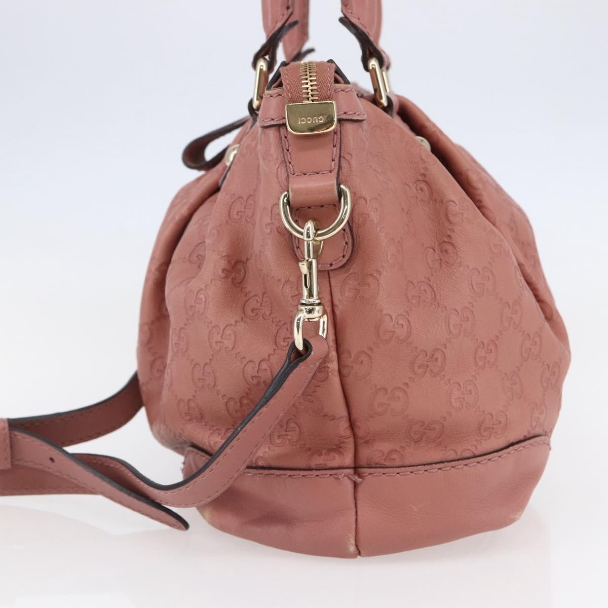 Gucci Sukey Top Handle Satchel Guccissima Leather, PINK, LEATHER, Handbag