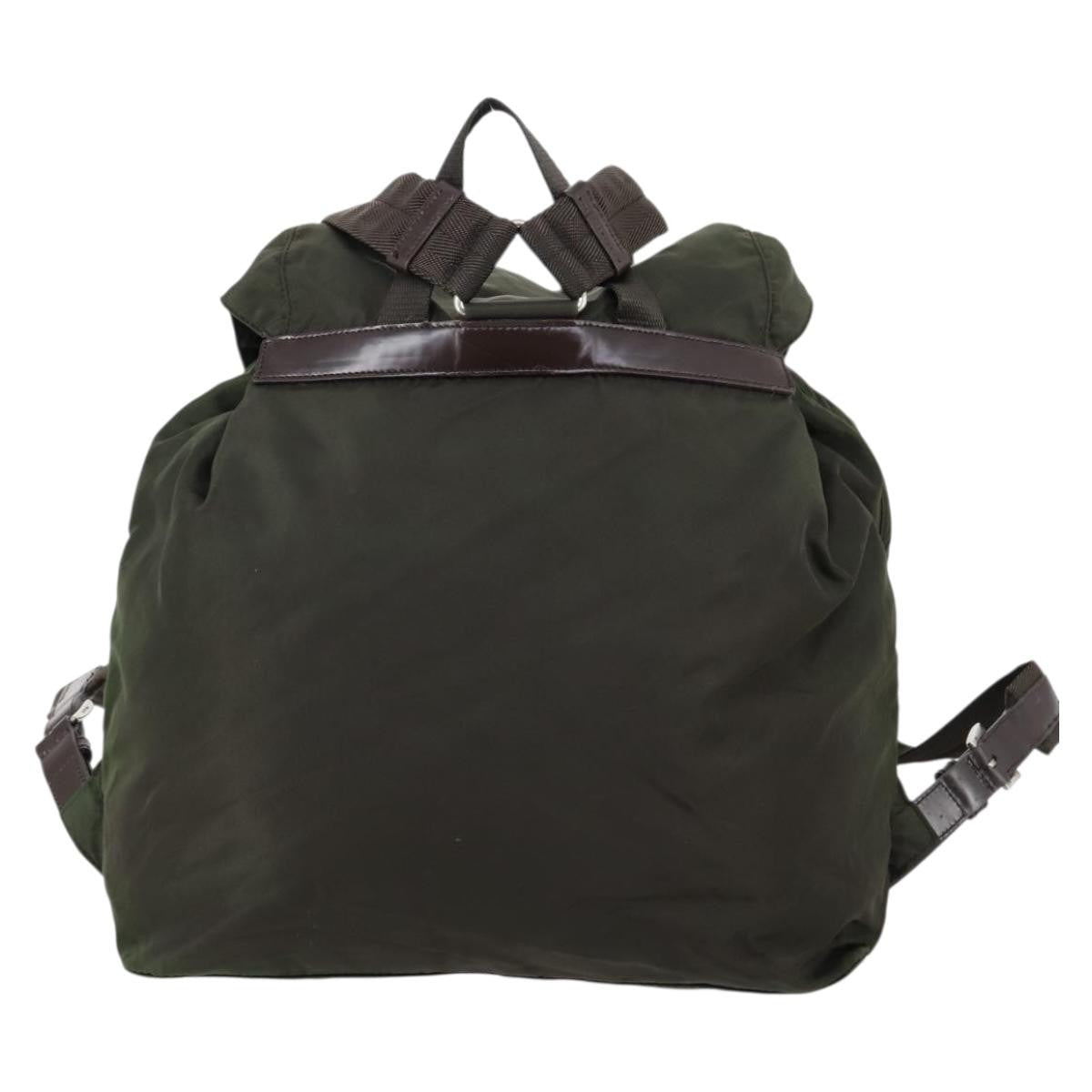 Prada Corsaire Backpack Embroidered Quilted Denim, KHAKI, NYLON, Backpack