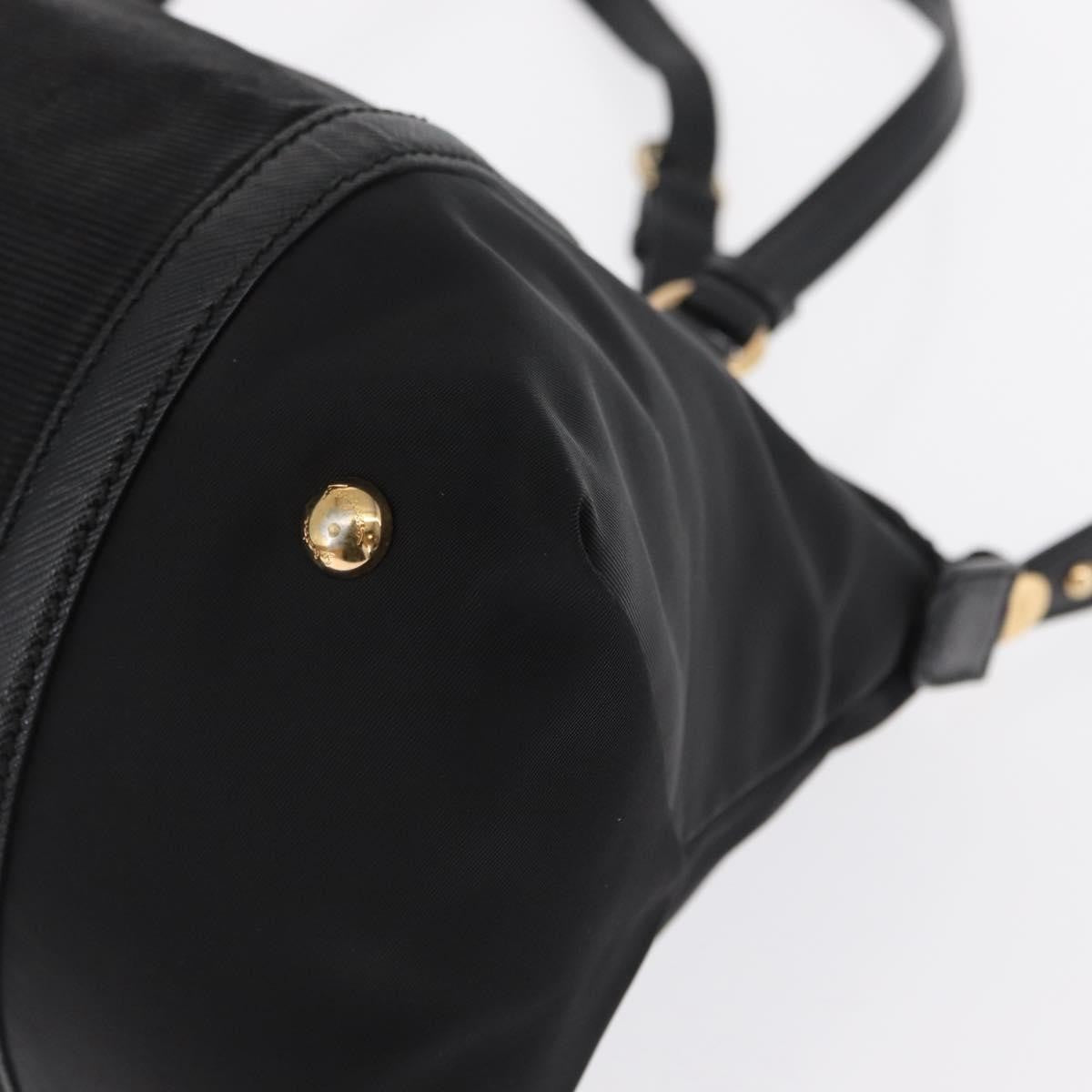 Salvatore Ferragamo Vala Handbag Nylon, BLACK, NYLON, Handbag