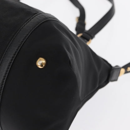 Salvatore Ferragamo Vala Handbag Nylon, BLACK, NYLON, Handbag