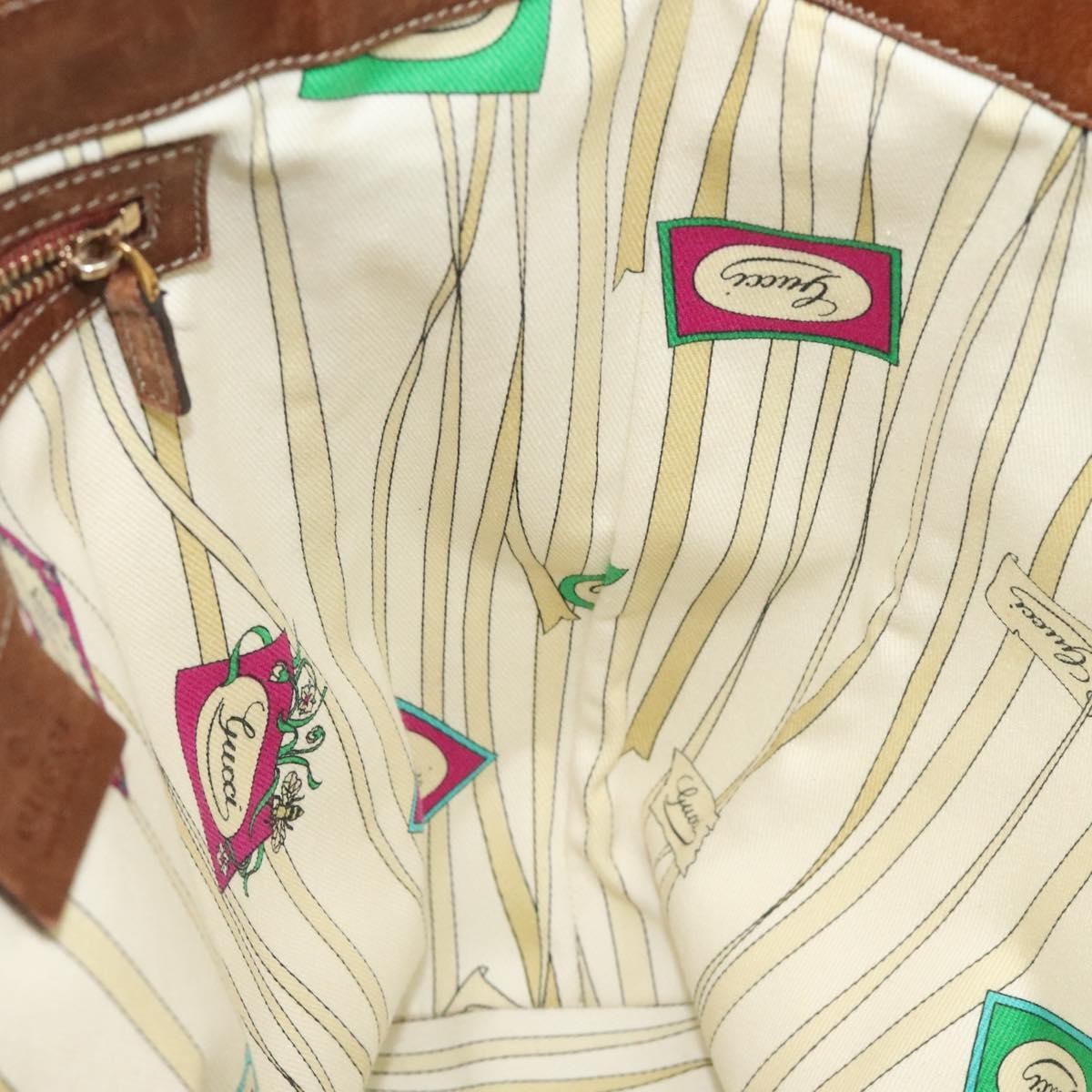 Gucci Vintage tote Leather, BEIGE, CANVAS, Tote bag