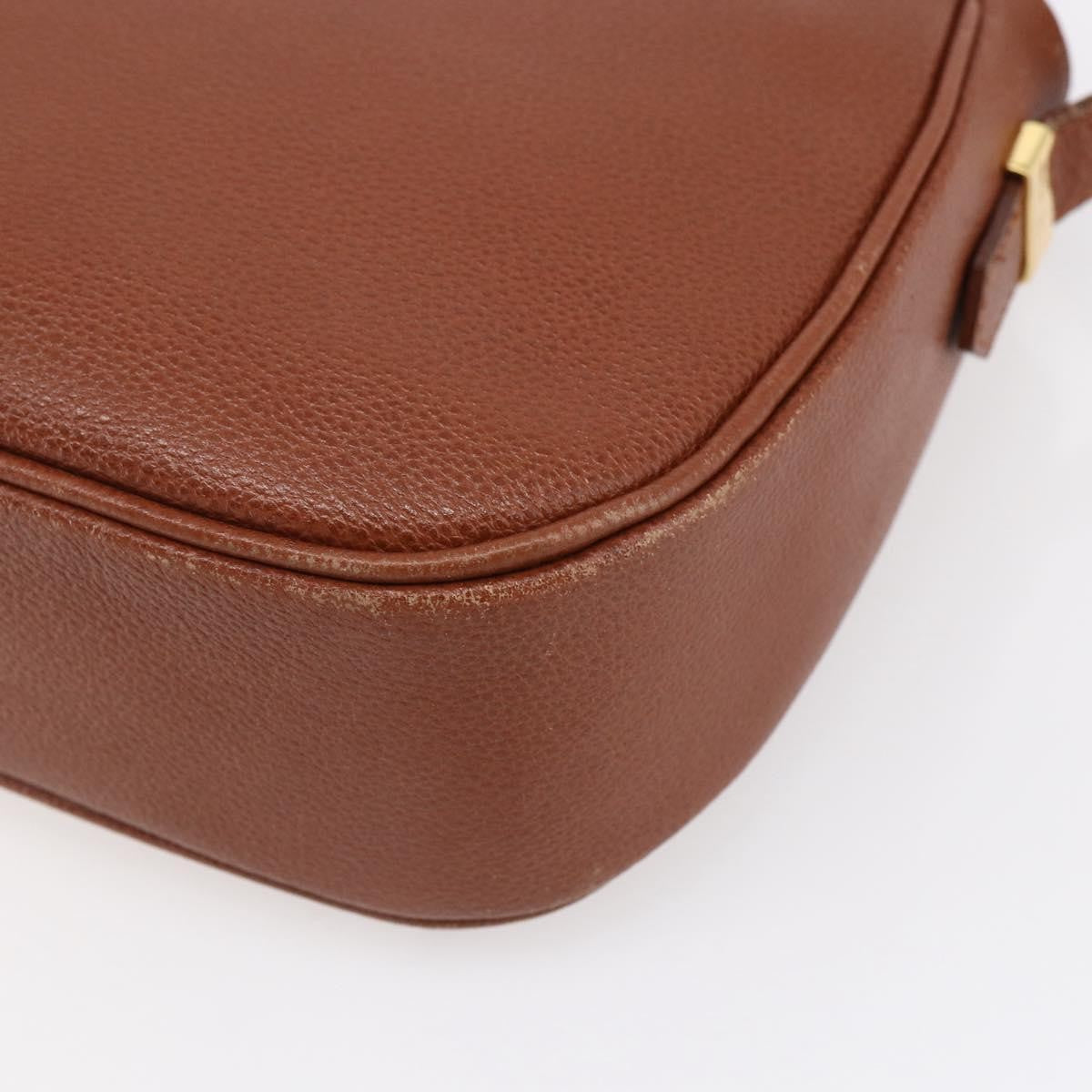 Saint Laurent Vintage Shoulder Bag Leather, BROWN, LEATHER, Shoulder bag