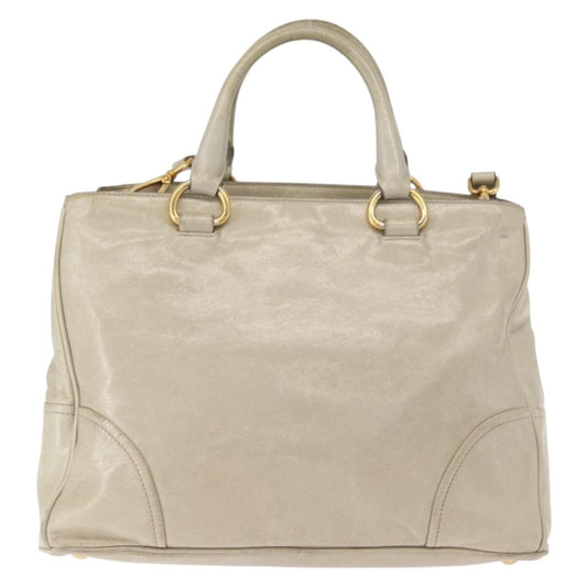 Prada Tote Vitello Daino Vitello Daino, BEIGE, LEATHER, Handbag