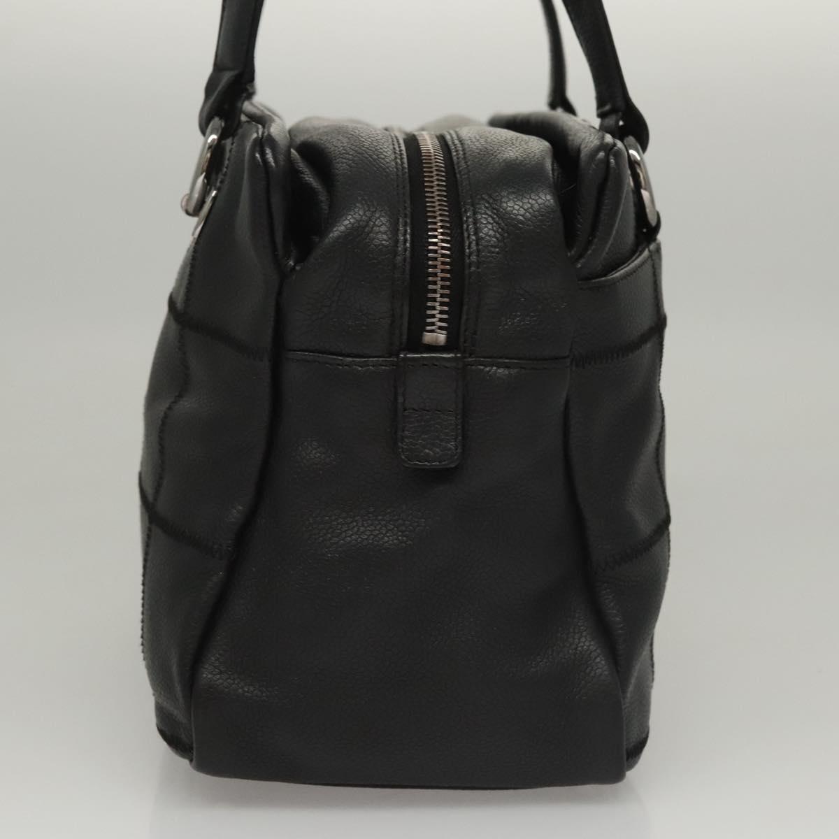 Chanel Chocolate Bar Shoulder Bag Calfskin, BLACK, LEATHER, Shoulder bag