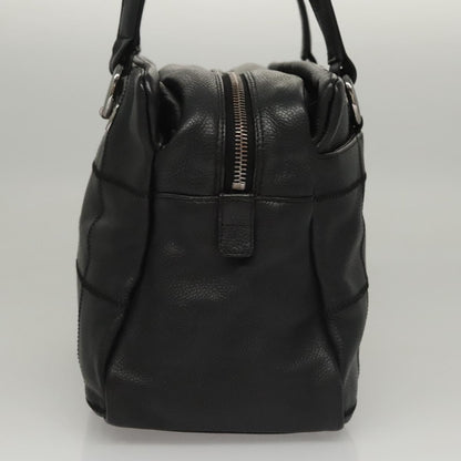 Chanel Chocolate Bar Shoulder Bag Calfskin, BLACK, LEATHER, Shoulder bag