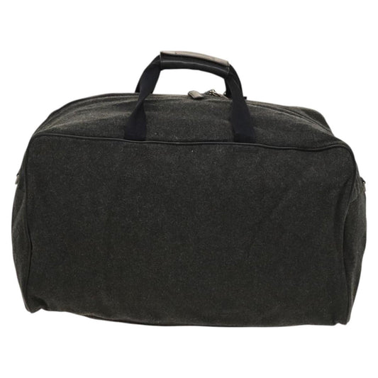 Prada Boston Bag Wool, GRAY, WOOL, Travel bag