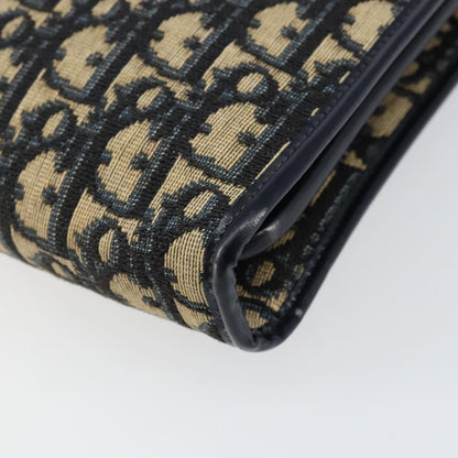 Christian Dior Vintage CD Trotter Handbag Canvas, NAVY, CANVAS, Handbag