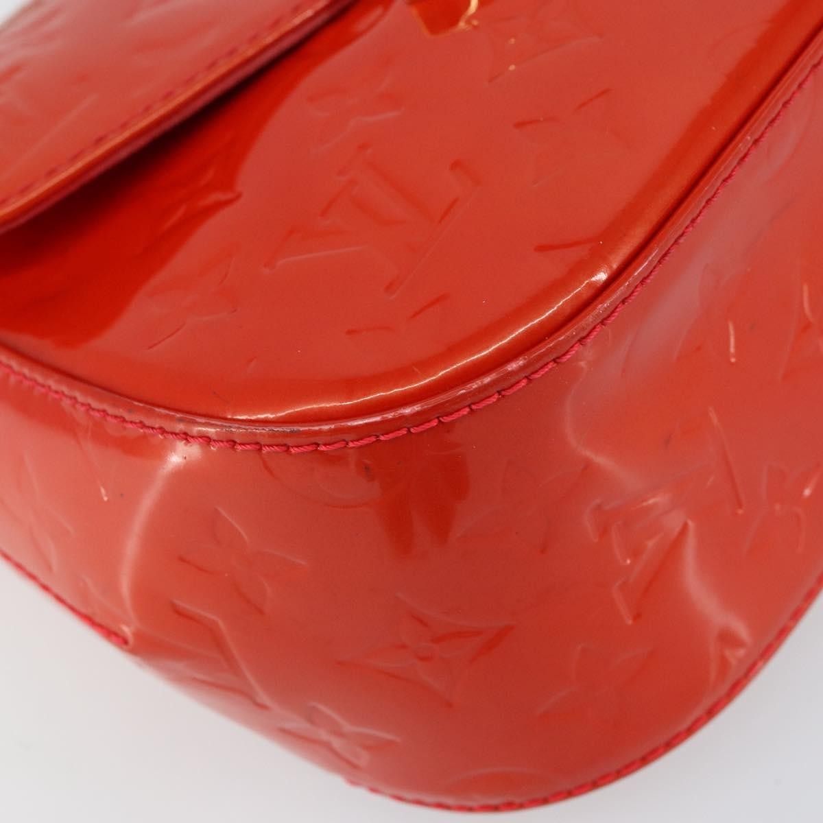 Louis Vuitton Bellflower Handbag Monogram Vernis, RED, PATENT_LEATHER, Shoulder bag
