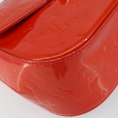Louis Vuitton Bellflower Handbag Monogram Vernis, RED, PATENT_LEATHER, Shoulder bag