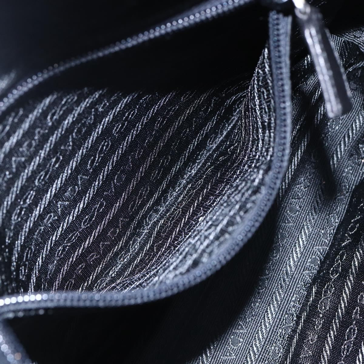 Prada Vintage Shoulder Bag Leather, BLACK, LEATHER, Shoulder bag