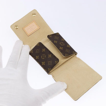 Louis Vuitton CASE JEWELRY BOX Canvas, BROWN, CANVAS, Wallets