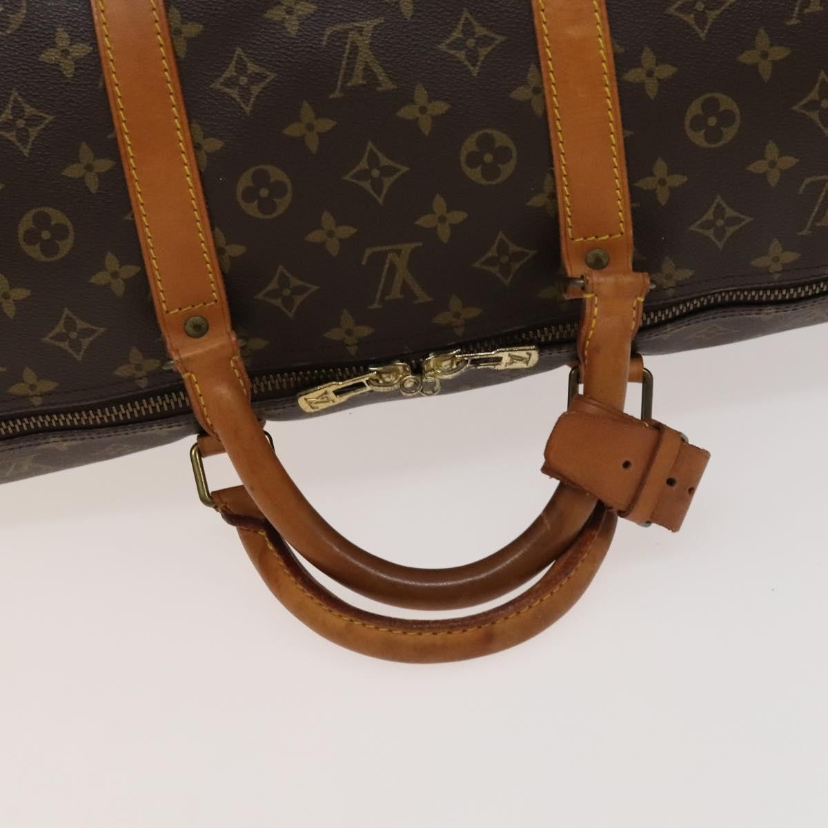 Louis Vuitton Keepall Bag Monogram Canvas, BROWN, CANVAS, Travel bag