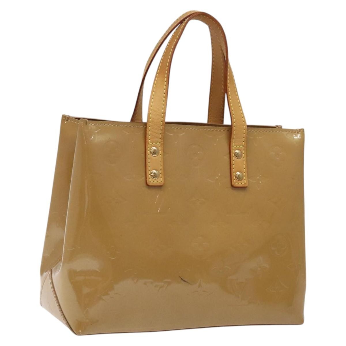 Louis Vuitton Reade Handbag Monogram Vernis, BEIGE, PATENT_LEATHER, Handbag