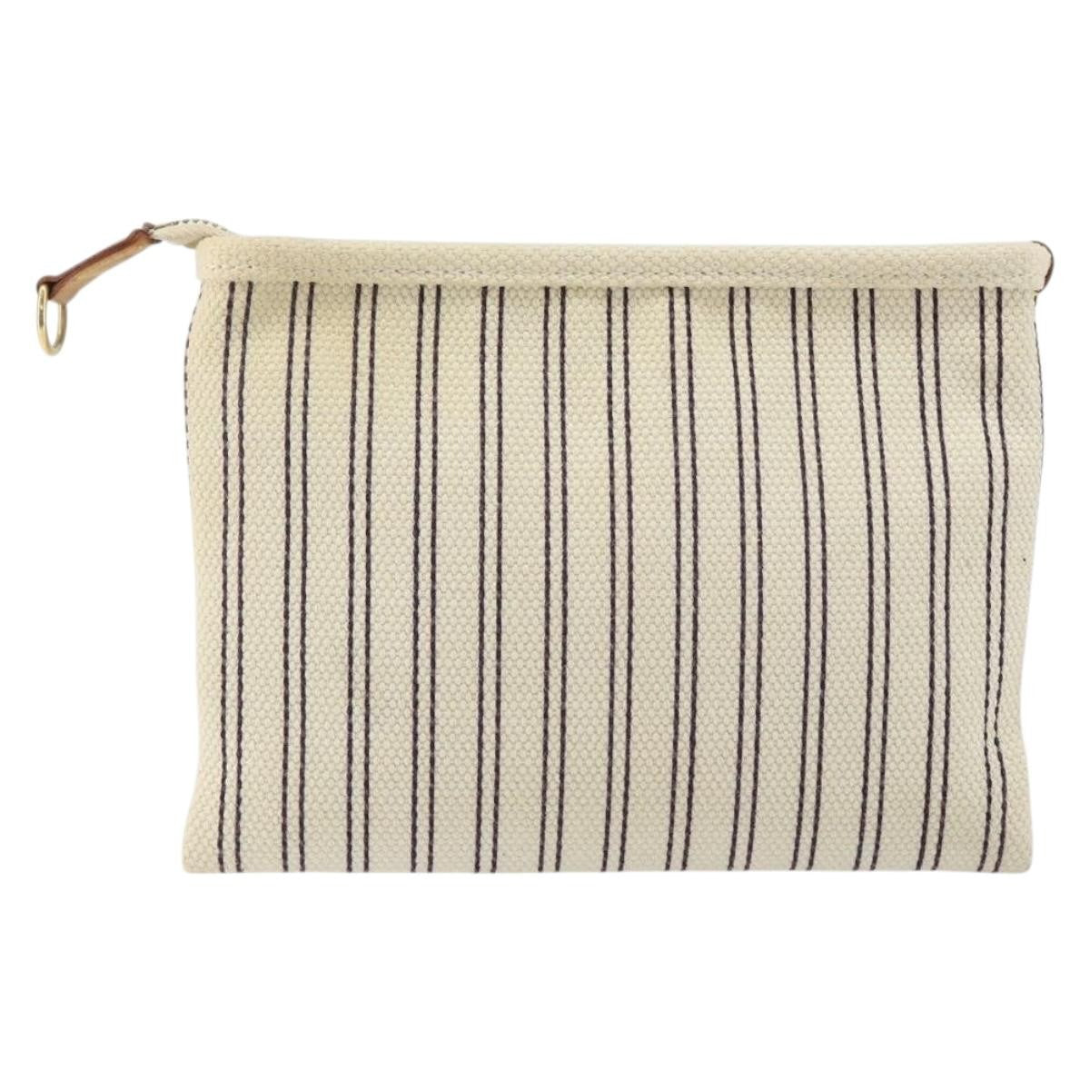 Louis Vuitton Antigua Pouch Canvas, BEIGE, CANVAS, Clutche & pouche