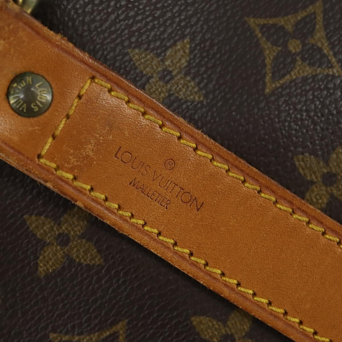 Louis Vuitton Keepall Bandouliere Bag Monogram Canvas, BROWN, CANVAS, Travel bag