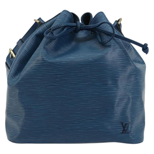 Louis Vuitton Petit Noe Handbag Epi Leather, Blue, Leather, Shoulder Bag