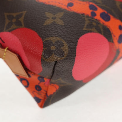 Louis Vuitton Cosmetic Pouch Limited Edition Monogram Jungle Dots, BROWN, CANVAS, Toiletry Case