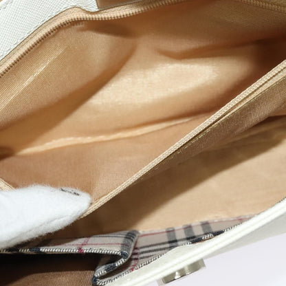 Burberry Flap Shoulder Bag Leather, WHITE, LEATHER, Shoulder bag