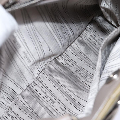 Salvatore Ferragamo Vala Handbag Patent leather, BEIGE, PATENT_LEATHER, Handbag