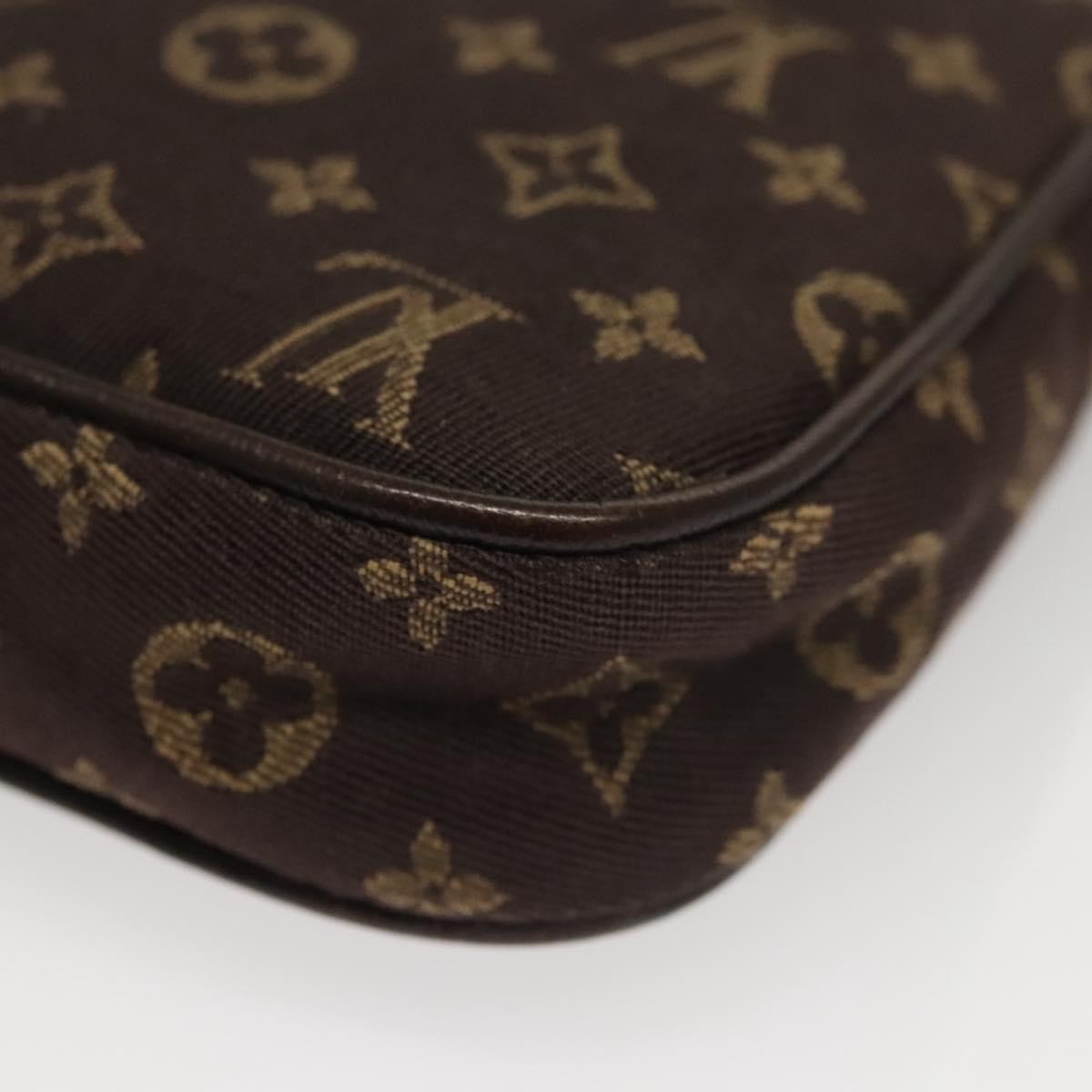 Louis Vuitton Cancun Pochette Monogram Mini Canvas, BROWN, CANVAS, Clutche & pouche