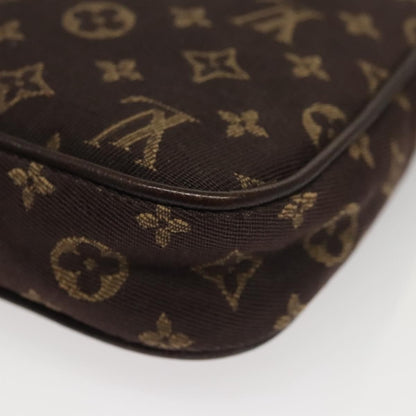 Louis Vuitton Cancun Pochette Monogram Mini Canvas, BROWN, CANVAS, Clutche & pouche