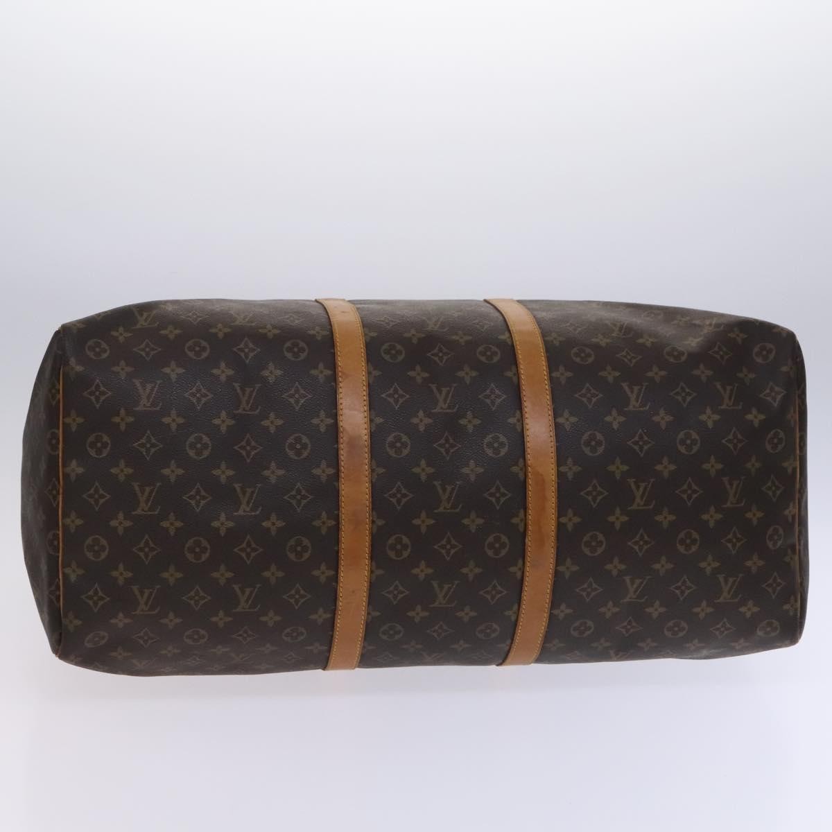 Louis Vuitton Keepall Bag Monogram Canvas, BROWN, CANVAS, Travel bag