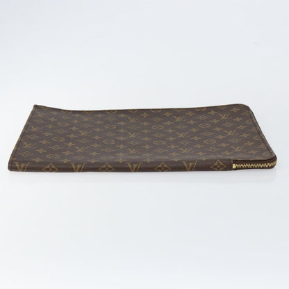 Louis Vuitton Poche Documents Monogram Canvas, BROWN, CANVAS, Briefcase