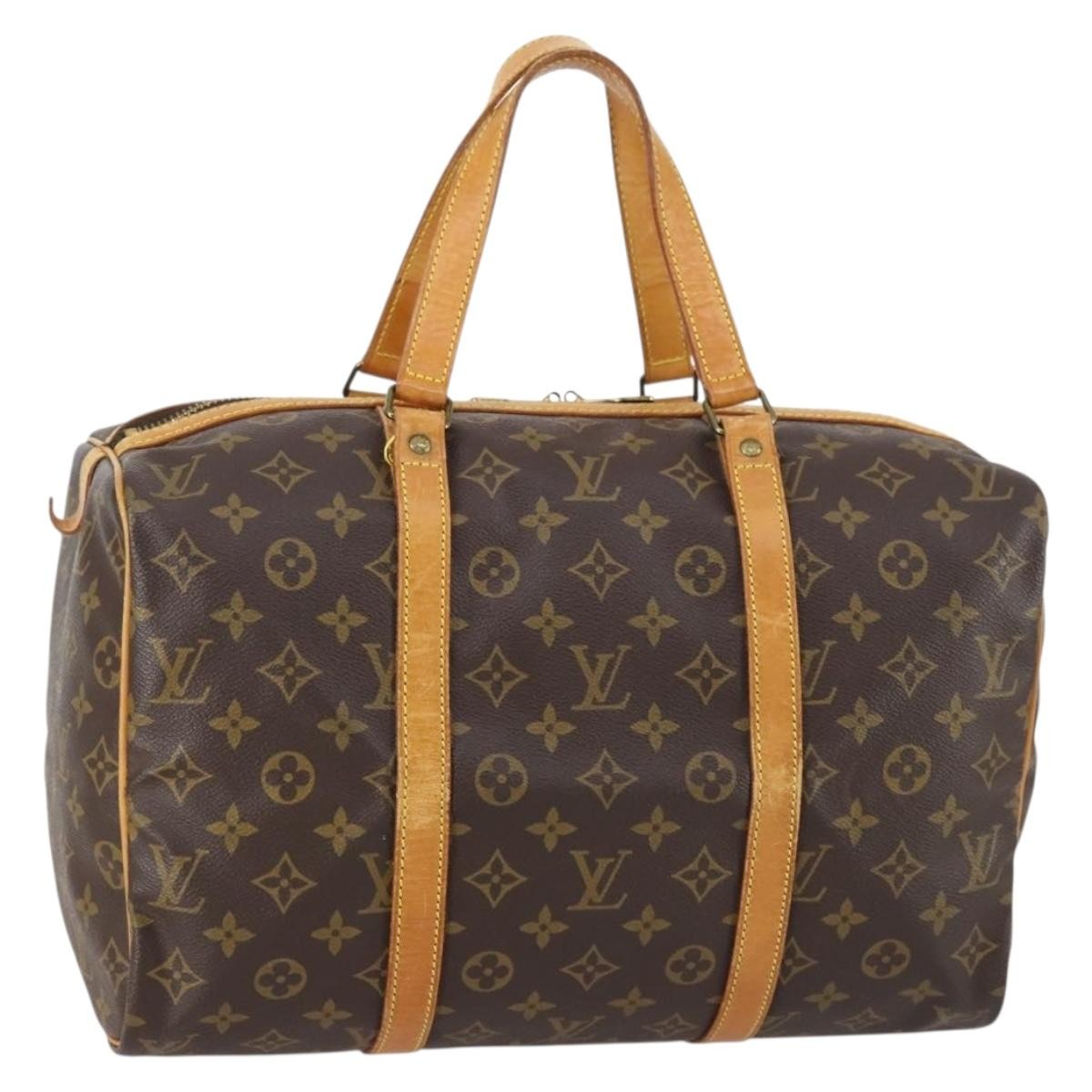 Louis Vuitton Sac Souple Handbag Monogram Canvas, BROWN, CANVAS, Travel bag
