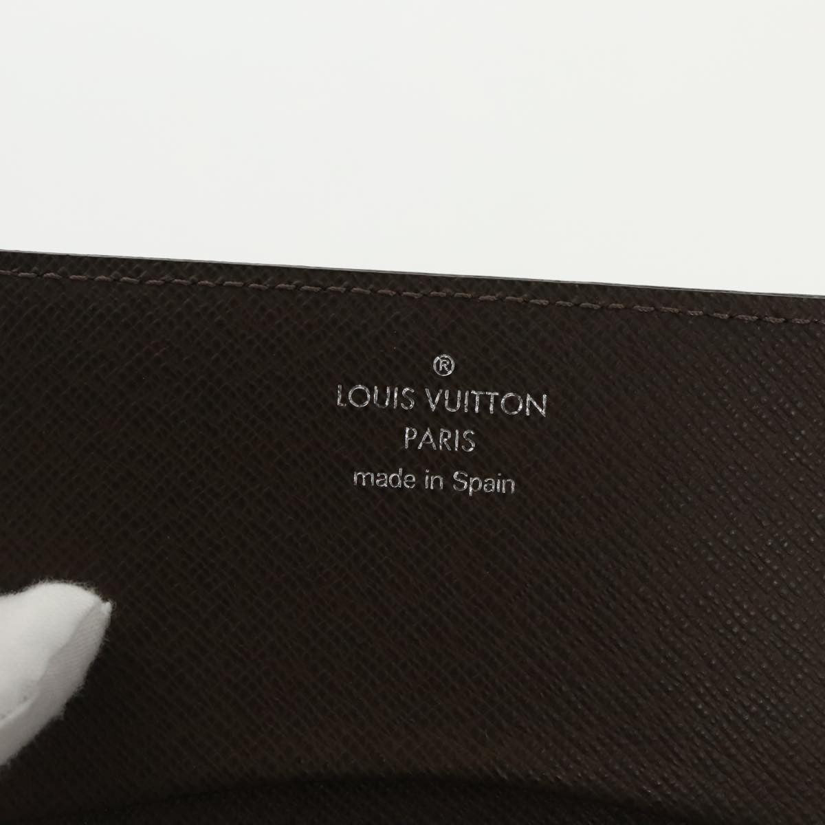 Louis Vuitton Envelope Business Card Holder Taiga Leather, BROWN, LEATHER, Card Holders