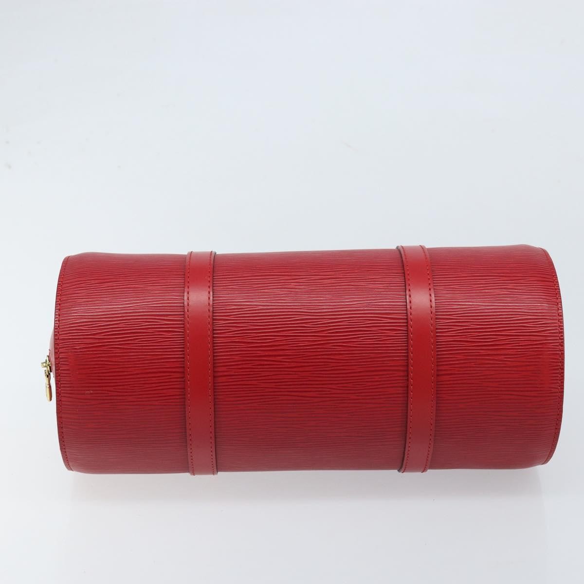 Louis Vuitton Soufflot Handbag Epi Leather, Red, Leather, Handbag