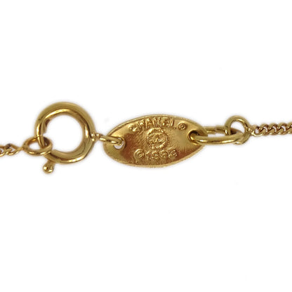 Chanel CC Logo Pendant Necklace Metal, GOLD, GOLD_PLATED, Necklace